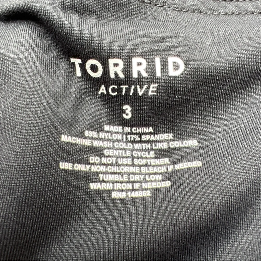 Torrid Active Womens Black Minimalist Casual Athletic Workout Biker Shorts|Sz:3X - Picture 9 of 15